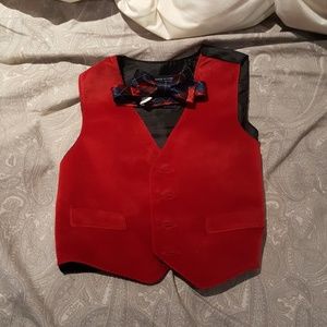 Toddler vest and bowtie